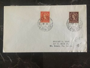 1953 Dublin Ireland Paquebot Cover To N Wales Pa Usa