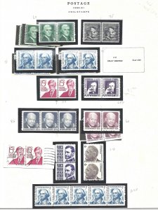 1297-1305E, 1401-2 Mint,OG,NH... Pairs & Line Pairs... SCV $18.40... plus extras