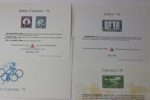 ASDA LISDA INPEX US CANADA INTERPEX Philatelic Expo club Souvenir card 1975 75