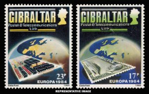 Gibraltar Scott 459-460 Mint never hinged.