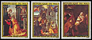 Mali C267-C269, MNH, Christmas 1975 Paintings