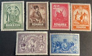 ROMANIA # 347-352-MINT NEVER/HINGED--COMPLETE SET--1929