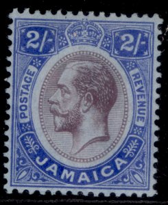 JAMAICA GV SG66, 2s purple & bright blue/blue, M MINT. Cat £27. 