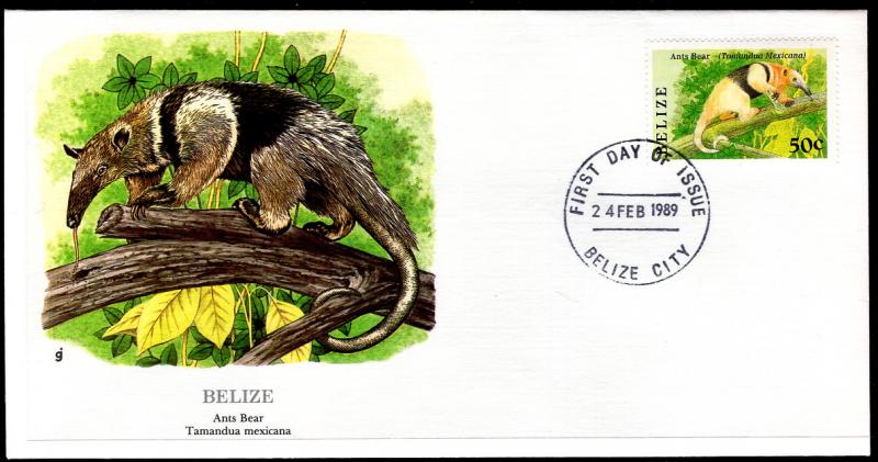 Belize 912 Ant Bear Fleetwood U/A FDC