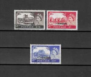 MOROCCO AGENCIES/TANGIER 1955 SG 310/312 USED Cat £65