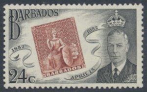 Barbados SG 288 SC#  233  MLH  Stamp Centenary  see details & scans    
