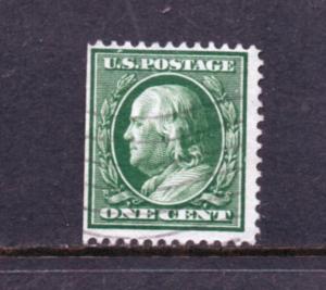 Scott # 374   used   Washington  Franklin  Issue  1910