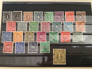 Germany Allied occupation 1946 Numeral used stamps set  R49885