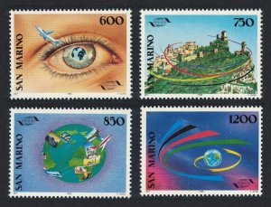 San Marino 20th Anniversary of World Tourism Organization 4v 1995 MNH