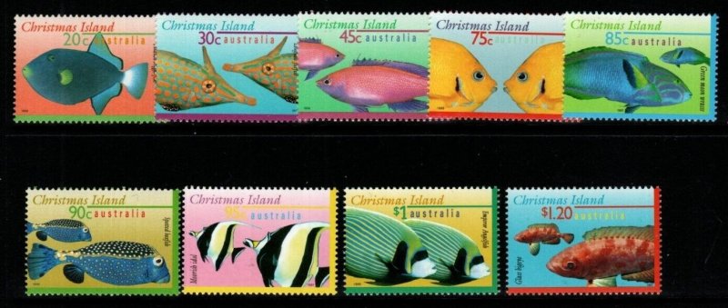 CHRISTMAS ISLAND SG412/20 1995-7 MARINE LIFE MNH