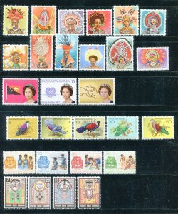 Papua New Guinea 446-477 Birds, Kari Marupi, etc 1977 Stamp Set MNH