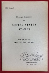 DeLuxe Collection of United States, Robert A. Siegel, Sale 180, May 25-26, 1955