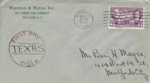 776 3c TEXAS CENTENNIAL - Hoffman & Mayer