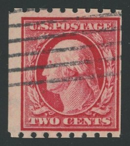 USA 391 - Two cent Perf 8.5 Horiz Coil - Fine Used