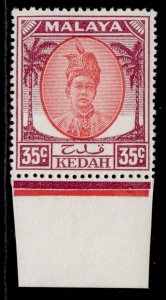 MALAYSIA - Kedah GVI SG85b, 35c scarlet & purple, NH MINT.