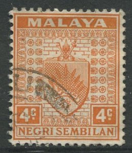 STAMP STATION PERTH Negri Sembilan #23 Arms Definitive Used 1935-41