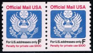 US #O144 Official Mail Coil Pair; MNH (1.60)