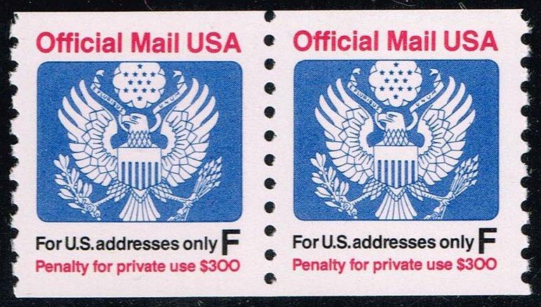 US #O144 Official Mail Coil Pair; MNH (1.60)