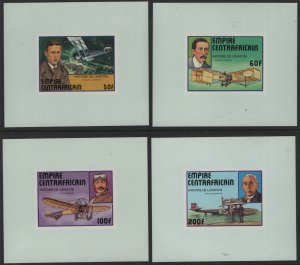 CENTRAL AFRICAN REPUBLIC, 297-300, (4) SET SHEETS, MNH, History  of aviation