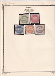 Turkey: Sc #M1-M5, MH (55787)