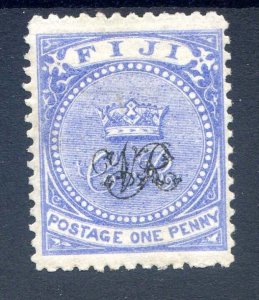 Fiji 1d Grey Blue SG28 Mounted Mint