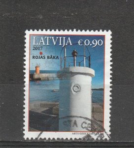 Latvia  Scott#  971  Used  (2017 Rojas Lighthouse)