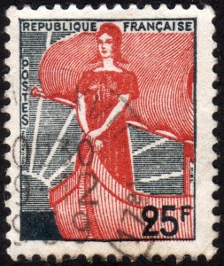 1959, France, 25Fr, Used, Sc 927