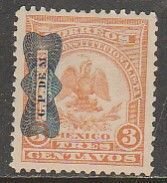 MEXICO 568, 3¢ CORBATA OVPT ON DENVER ISSUE, MINT, NEVER HINGED. VF.