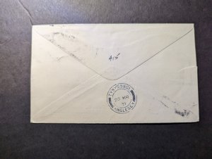 1931 Sudan Airmail First Flight Cover FFC Malakal to Tynygongl Anglesey England