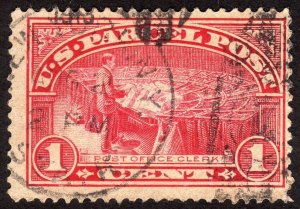 1913, US 1c, Parcel Post, Used, Sc Q1