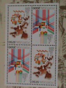 ​PORTUGAL-1986-SC#1662a ADMISSION OF EUROPEAN ECONOMIC  COMMUNITY-MNH S/S-VF