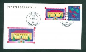 Denmark 1990. FDC Cachet. Local Ebeltoft Christmas Seal. Scott. # B75