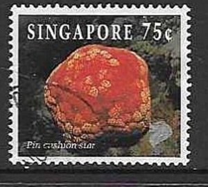 SINGAPORE SG749  1994 75c REEF LIFE FINE USED