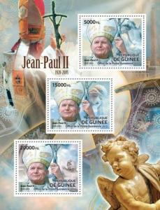 GUINEA 2012 SHEET JOHN PAUL POPES RELIGION