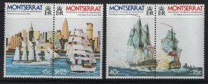 MONTSERRAT, 359a, 361a PAIRS  MNH