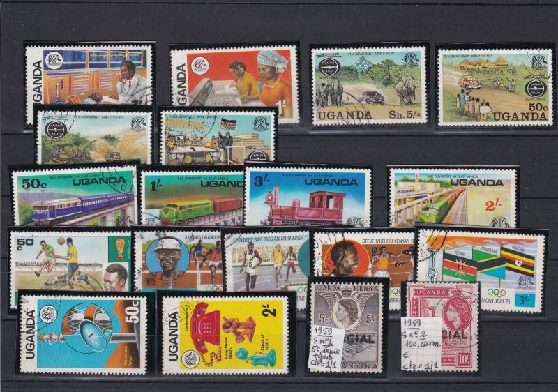 Uganda Mixed Subject Stamps Ref 24909