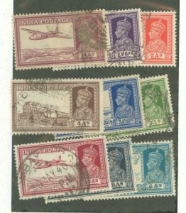 India #154-161A Unused