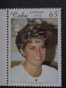 ​CUBA-1998 SC# 3931-7 PRINCESS DIANA-PEOPLE'S QUEEN- MNH -VERY FINE