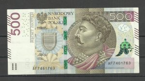 POLAND 2017 - BANKNOTE  500 ZL , UNC