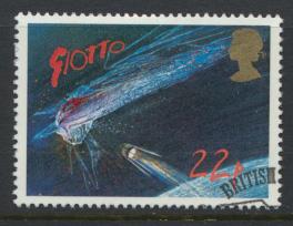 Great Britain  SG 1313 SC# 1134 Used / FU with First Day Cancel - Halley's Comet