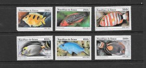 FISH - GUINEA #1403-1408  MNH