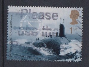 Great Britain  #1968  used  2001   submarines  1st