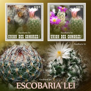 Stamps. Plants, Cactus 1+1 sheets 2023 year perforated MNH**