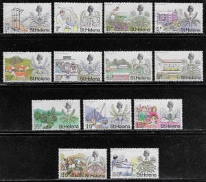 St Helena Scott #'s 244 - 256 MNH