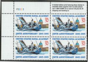 3001 MNH Plate Block