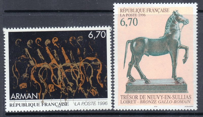 France 1996 Art Series II Complete Mint MNH Set