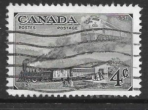 Canada 311: 4c Mail Trains of 1851 & 1951, used, F-VF