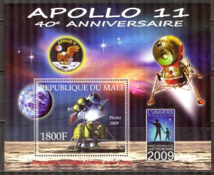 Mali 2009 Space Apollo 11 40 Years S/S MNH