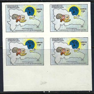 Dominican Republic 1064 MNH BLOCK/4 IMPERF [D2]-1