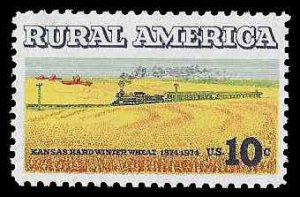 PCBstamps   US #1506 10c Rural American - Wheat, MNH, (52)